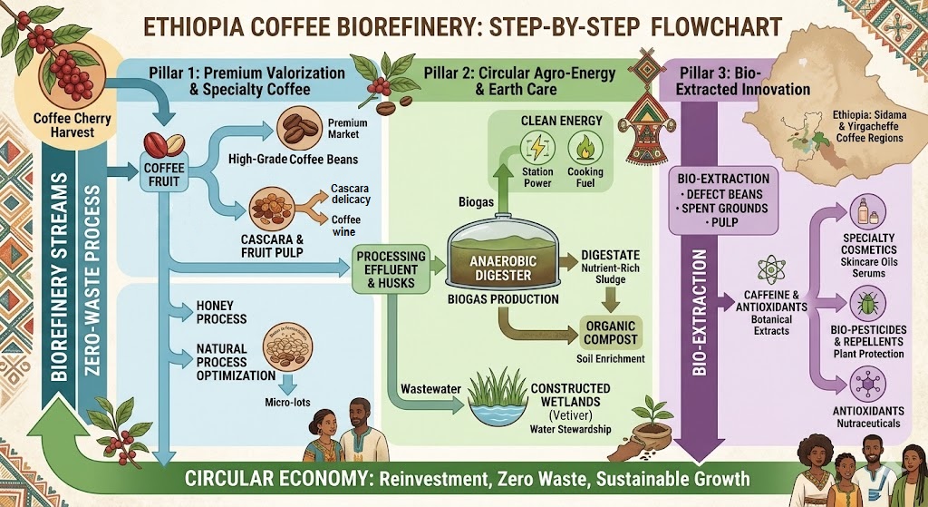 Ethiopia Coffee Biorefinery Circular Economy Model
